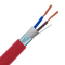 Yangın Alarm Sistemi İçin Aşınma Önleyici Kırmızı Kablo 1mm2 PVC Bakır Malzeme