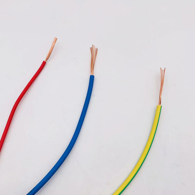 Aşınma Önleyici Isıya Dayanıklı Tek Çekirdekli İzoleli Tel, Çok Renkli PVC Tek Çekirdekli Kablo
