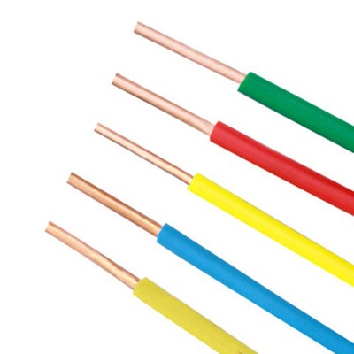 750V Çok Renkli Tek Çekirdekli PVC İzoleli Kablo Antikorozif Isıya Dayanıklı