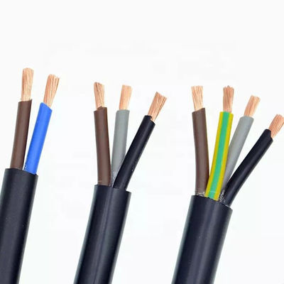 Kalite  PVC Insulated Rubber Sheathed Flexible Cable 2 Core Fire Retardant fabrika